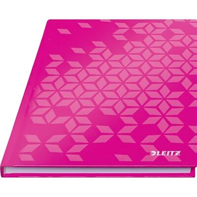 Leitz WOW Notizbuch A5 kariert, Hardcover, 160 Seiten, 80 Blatt FSC-zertifiziertes Papier 80 g/m², Hochwertiger laminierter Einband, Fadenheftung, Für Büro, Schule oder als Tagebuch, Pink, 46281023 Leitz WOW Notizbuch A5 kariert, Hardcover, 160 Seiten, 80 Blatt FSC-zertifiziertes Papier 80 g/m², Hochwertiger laminierter Einband, Fadenheftung, Für Büro, Schule oder als Tagebuch, Pink, 46281023