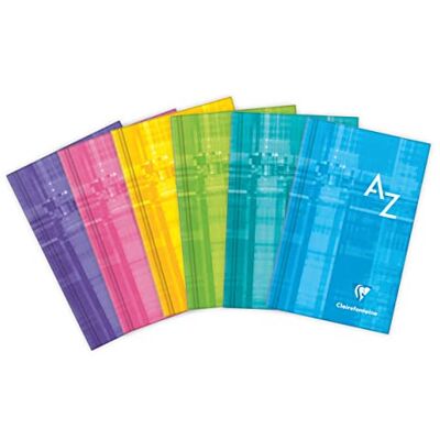 Clairefontaine 9589C Vokabelheft / Adressbuch 7,5x12cm mit Hardcover, 96 Blatt kariert 90g, Einband aus Karton ist kaschiert und glänzend, farbig sortiert, 1 Stück Clairefontaine 9589C Vokabelheft / Adressbuch 7,5x12cm mit Hardcover, 96 Blatt kariert 90g, Einband aus Karton ist kaschiert und glänzend, farbig sortiert, 1 Stück