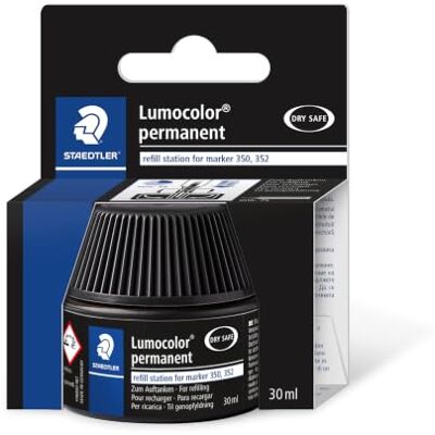 Staedtler Lumocolor 488 50 Nachfüllstation – Schwarz, 30 ml Nachfüllset für Permanent Marker 350 & 352 – sauberes Befüllen – Art.-Nr. 488 50-9 Staedtler Lumocolor 488 50 Nachfüllstation – Schwarz, 30 ml Nachfüllset für Permanent Marker 350 & 352 – sauberes Befüllen – Art.-Nr. 488 50-9