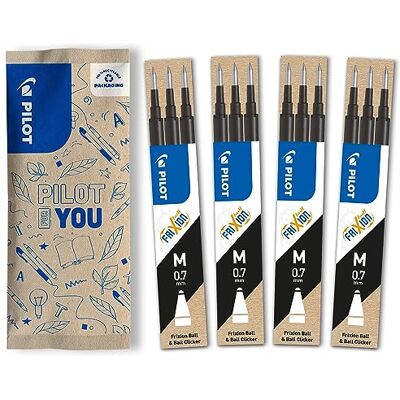 PILOT FriXion Ersatzminen 0.7 4 Sets mit 3 Minen FriXion Nachfüllminen mit radierbarer Tinte Kompatibel mit FriXion Ball & Clicker Schwarz Mittlere Spitze (12 Minen) PILOT FriXion Ersatzminen 0.7 4 Sets mit 3 Minen FriXion Nachfüllminen mit radierbarer Tinte Kompatibel mit FriXion Ball & Clicker Schwarz Mittlere Spitze (12 Minen)