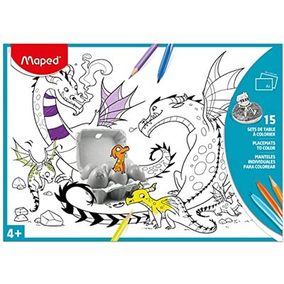 Maped Malset 831210 Platzdeckchen (15 Stück, DIN A3), sortiert Maped Malset 831210 Platzdeckchen (15 Stück, DIN A3), sortiert