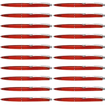 Schneider 132002 K20 Icy Colours Kugelschreiber (Schreibfarbe: rot, Mittel, dokumentenecht) 20er Pack, rot Schneider 132002 K20 Icy Colours Kugelschreiber (Schreibfarbe: rot, Mittel, dokumentenecht) 20er Pack, rot