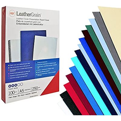 GBC LeatherGrain Umschlagmaterial, A4, 100 Stück, beige GBC LeatherGrain Umschlagmaterial, A4, 100 Stück, beige