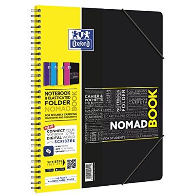 Oxford 400037403 Nomadbook Studium Digitaler Collegeblock A4 liniert 80 Blatt Zufallsfarbe, kein Farbwunsch möglich Oxford 400037403 Nomadbook Studium Digitaler Collegeblock A4 liniert 80 Blatt Zufallsfarbe, kein Farbwunsch möglich