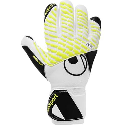 uhlsport Absolutgrip HN Pro Jr. Kinder-Torwarthandschuh Fußball, weiß/schwarz/Fluo gelb, 6 uhlsport Absolutgrip HN Pro Jr. Kinder-Torwarthandschuh Fußball, weiß/schwarz/Fluo gelb, 6