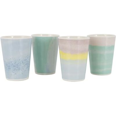 Bo-Camp Pastel collection Tasse Barfleur 4 Stück Bo-Camp Pastel collection Tasse Barfleur 4 Stück