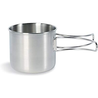 Tatonka Becher Handle Mug 500 ml Tasse aus rostfreiem Edelstahl Mit Klappgriffen und Volumenskalierung kompatibel mit Nalgene Weithals 1L Tatonka Becher Handle Mug 500 ml Tasse aus rostfreiem Edelstahl Mit Klappgriffen und Volumenskalierung kompatibel mit Nalgene Weithals 1L