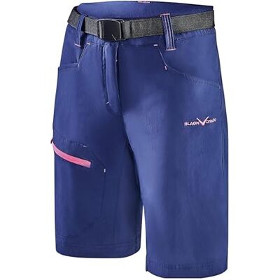 Black Crevice Damen Trekking Shorts, Steel Blue/pink, 38 Black Crevice Damen Trekking Shorts, Steel Blue/pink, 38