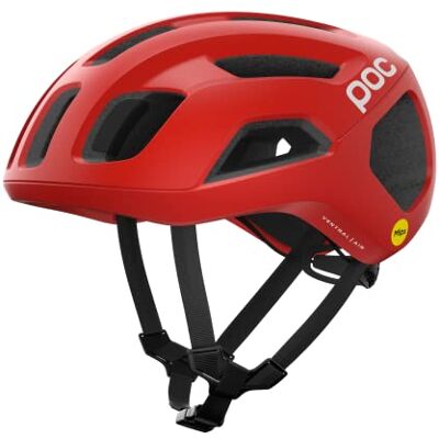 POC Ventral AIR MIPS Rennradhelm Fahrradhelm mit präzisen Belüftungsöffnungen und integrierten Kanälen für einen kontrollierten Lufteintritt, Prismane Red Matt POC Ventral AIR MIPS Rennradhelm Fahrradhelm mit präzisen Belüftungsöffnungen und integrierten Kanälen für einen kontrollierten Lufteintritt, Prismane Red Matt