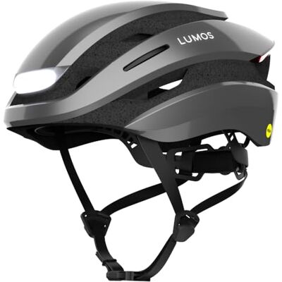 Lumos Ultra Smart-Helm Fahrradhelm Vorder- und Rücklicht (LED) Blinker Bremslichter Bluetooth-Verbindung Erwachsene: Herren, Damen (Ash Grey, Größe: S) MIPS Lumos Ultra Smart-Helm Fahrradhelm Vorder- und Rücklicht (LED) Blinker Bremslichter Bluetooth-Verbindung Erwachsene: Herren, Damen (Ash Grey, Größe: S) MIPS