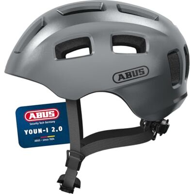 ABUS Fahrradhelm Youn-I 2.0, Silber, Größe S ABUS Fahrradhelm Youn-I 2.0, Silber, Größe S