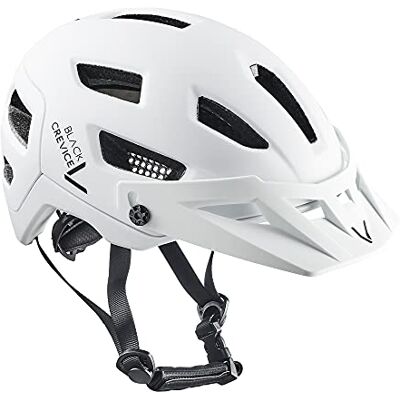 Black Crevice MTB Fahrradhelm, White, S/M (54-58cm)… Black Crevice MTB Fahrradhelm, White, S/M (54-58cm)…