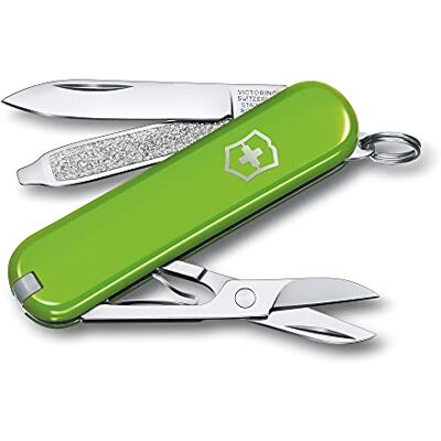 Victorinox Schweizer Taschenmesser, Klein, Classic SD, Multitool, Swiss Army Knife mit 7 Funktionen, Klinge, Nagelfeile, Schraubendreher, Grün Victorinox Schweizer Taschenmesser, Klein, Classic SD, Multitool, Swiss Army Knife mit 7 Funktionen, Klinge, Nagelfeile, Schraubendreher, Grün
