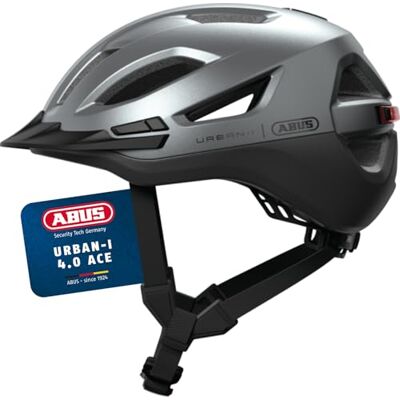 ABUS Stadthelm Urban-I 4.0 ACE, Größe L, Silber ABUS Stadthelm Urban-I 4.0 ACE, Größe L, Silber