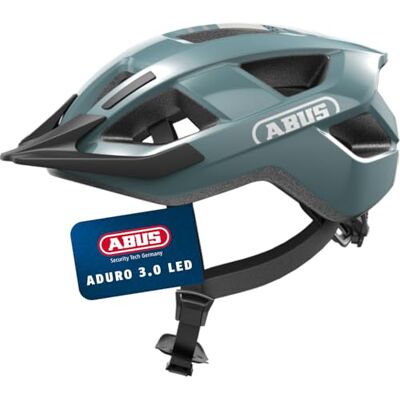 ABUS Aduro 3.0 LED Kerékpár sisak - Kék (Gletsjerkék) - Város és Hegység ABUS Aduro 3.0 LED Kerékpár sisak - Kék (Gletsjerkék) - Város és Hegység