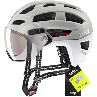 Uvex Finale Visor Fahrradhelm, Sand-White matt, 56-61 cm Uvex Finale Visor Fahrradhelm, Sand-White matt, 56-61 cm