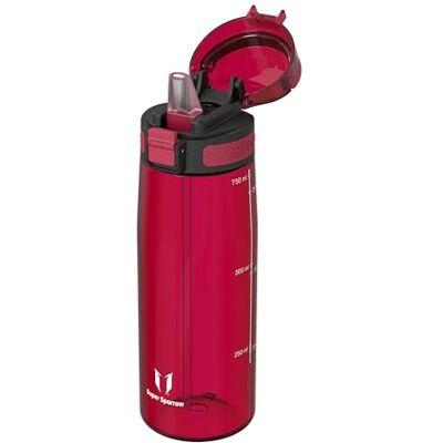 Super Sparrow Sparrow Trinkflasche mit Strohhalm Tritan Wasserflasche 500ml, 750ml, 1L Flasche, Auslaufsicher, Spülmaschinenfest, BPA-Frei, Langlebig, Fahrrad, Fitness, Leicht, Schule, TouchSip Super Sparrow Sparrow Trinkflasche mit Strohhalm Tritan Wasserflasche 500ml, 750ml, 1L Flasche, Auslaufsicher, Spülmaschinenfest, BPA-Frei, Langlebig, Fahrrad, Fitness, Leicht, Schule, TouchSip