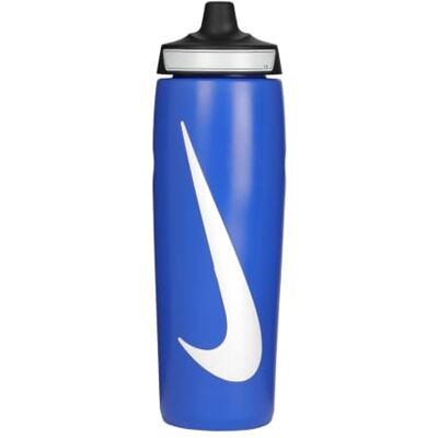 NIKE Refuel Bottle Grip 24oz 709 ml Trinkflasche Sportflasche Training Fitness Rutschfester Griff, Game Royal/Black/White NIKE Refuel Bottle Grip 24oz 709 ml Trinkflasche Sportflasche Training Fitness Rutschfester Griff, Game Royal/Black/White