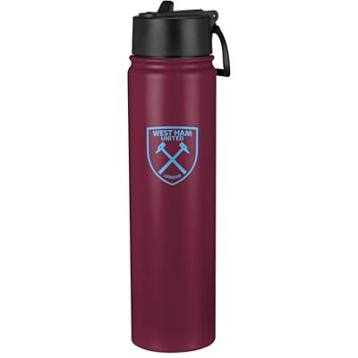 FOCO Offizielles Lizenzprodukt Fußball Teamfarbene Wasserflasche 750 ml (West Ham United FC) FOCO Offizielles Lizenzprodukt Fußball Teamfarbene Wasserflasche 750 ml (West Ham United FC)