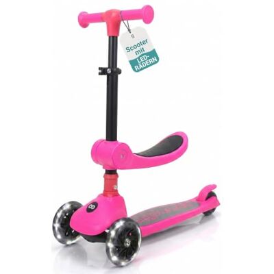 SereneLife Kinderroller ab 3 Jahre – LED Tretroller faltbar höhenverstellbar, leicht und stabil, für Jungen und Mädchen, Indoor und Outdoor, bis 50 kg SereneLife Kinderroller ab 3 Jahre – LED Tretroller faltbar höhenverstellbar, leicht und stabil, für Jungen und Mädchen, Indoor und Outdoor, bis 50 kg