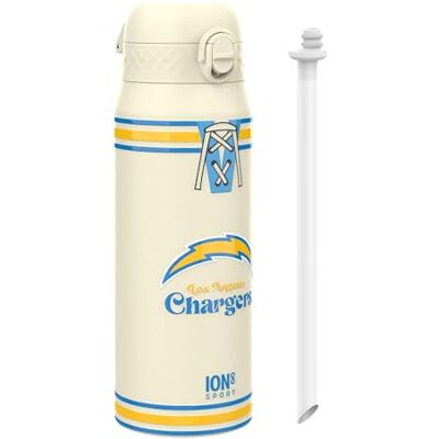 ion8 NFL Edelstahl-Trinkflasche, Auslaufsicher, Einhandöffnung, Sichere Verriegelung, Spülmaschinenfest, Tragegriff, Langlebig, Ideal für Sport ion8 NFL Edelstahl-Trinkflasche, Auslaufsicher, Einhandöffnung, Sichere Verriegelung, Spülmaschinenfest, Tragegriff, Langlebig, Ideal für Sport