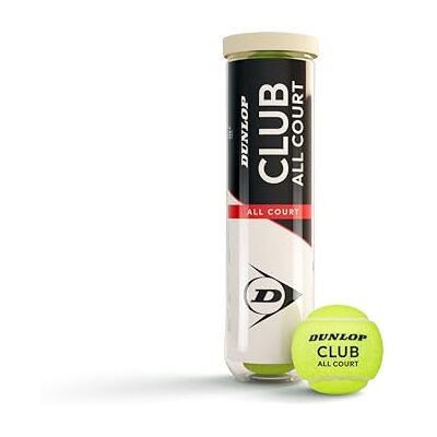 Dunlop Tennisbälle Club All Court ITF-approved Rasen Hartplatz Sand Gummikern Nadelfilz Zuverlässiger Bounce Langlebig für Freizeitspiel Dunlop Tennisbälle Club All Court ITF-approved Rasen Hartplatz Sand Gummikern Nadelfilz Zuverlässiger Bounce Langlebig für Freizeitspiel