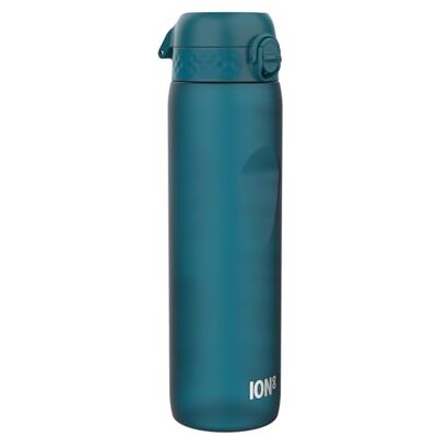ion8 1 Liter Trinkflasche mit Zeitmarkierungen, Auslaufsicher, Einhandöffnung, Sichere Verriegelung, Spülmaschinenfest, BPA-frei, Tragegriff, Leicht zu Reinigen, Fitness, Motivator Tiefblaugrün ion8 1 Liter Trinkflasche mit Zeitmarkierungen, Auslaufsicher, Einhandöffnung, Sichere Verriegelung, Spülmaschinenfest, BPA-frei, Tragegriff, Leicht zu Reinigen, Fitness, Motivator Tiefblaugrün