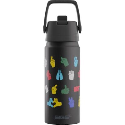 Sigg Aluminium Trinkflasche WMB FLIP High Five 0.6 L Auslaufsicher Federleicht BPA-frei Outdoor & Fitness Schwarz Sigg Aluminium Trinkflasche WMB FLIP High Five 0.6 L Auslaufsicher Federleicht BPA-frei Outdoor & Fitness Schwarz