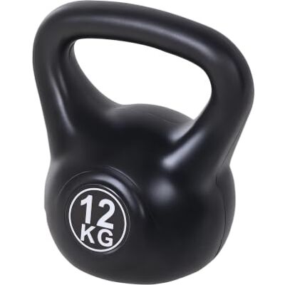 HOMCOM Kettlebell Kugelhantel 8/10/12/14 kg Gewicht-Hantel für Anfänger Mit Sand Befüllt, Krafttraining HOMCOM Kettlebell Kugelhantel 8/10/12/14 kg Gewicht-Hantel für Anfänger Mit Sand Befüllt, Krafttraining