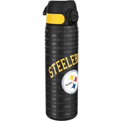 ion8 NFL Leichte Stahl-Trinkflasche, 600 ml/20 oz Auslaufsicher, Nicht isoliert, Leicht zu öffnen, Sicherer Verschluss, Spülmaschinenfest, Klappabdeckung, Metall-Trinkflasche ion8 NFL Leichte Stahl-Trinkflasche, 600 ml/20 oz Auslaufsicher, Nicht isoliert, Leicht zu öffnen, Sicherer Verschluss, Spülmaschinenfest, Klappabdeckung, Metall-Trinkflasche