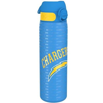 ion8 NFL Leichte Stahl-Trinkflasche, 600 ml/20 oz Auslaufsicher, Nicht isoliert, Leicht zu öffnen, Sicherer Verschluss, Spülmaschinenfest, Klappabdeckung, Metall-Trinkflasche ion8 NFL Leichte Stahl-Trinkflasche, 600 ml/20 oz Auslaufsicher, Nicht isoliert, Leicht zu öffnen, Sicherer Verschluss, Spülmaschinenfest, Klappabdeckung, Metall-Trinkflasche