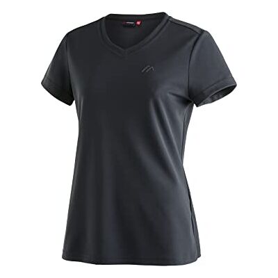 Maier Sports Damen Trudy T-Shirt Funktionsshirt Outdoor-Shirt Atmungsaktives Piqué Basic Shirt mit V-Ausschnitt für Wandern, Gym & Freizeit, Perfekt für den Sommer Maier Sports Damen Trudy T-Shirt Funktionsshirt Outdoor-Shirt Atmungsaktives Piqué Basic Shirt mit V-Ausschnitt für Wandern, Gym & Freizeit, Perfekt für den Sommer