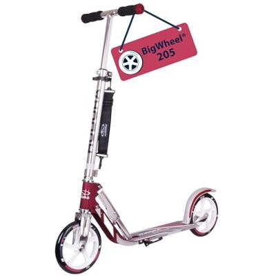 HUDORA BigWheel 205 Scooter Stabiler Aluminium-Roller Höhenjustierbarer & zusammenklappbarer Cityroller mit Ständer Sportlicher Kinder- & Erwachsenenroller für bis zu 100kg HUDORA BigWheel 205 Scooter Stabiler Aluminium-Roller Höhenjustierbarer & zusammenklappbarer Cityroller mit Ständer Sportlicher Kinder- & Erwachsenenroller für bis zu 100kg