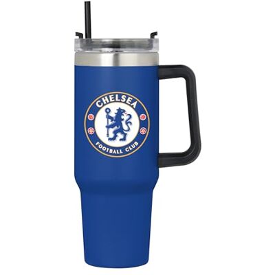 FOCO Offizielles Lizenzprodukt Chelsea FC Teamfarbe 1,1-Liter Tumbler-Becher FOCO Offizielles Lizenzprodukt Chelsea FC Teamfarbe 1,1-Liter Tumbler-Becher