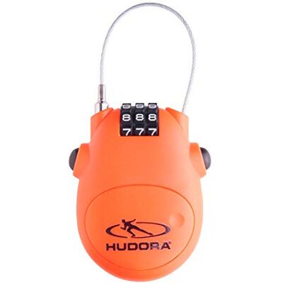 HUDORA Kabelschloss Handliches Kabel-Schloss mit 3-stelligem Zahlencode Zahlenschloss für Scooter, Taschen & Helme Schloss mit Kabel-Länge von 80 cm Rollerschloss aus stabilem ABS-Gehäuse HUDORA Kabelschloss Handliches Kabel-Schloss mit 3-stelligem Zahlencode Zahlenschloss für Scooter, Taschen & Helme Schloss mit Kabel-Länge von 80 cm Rollerschloss aus stabilem ABS-Gehäuse
