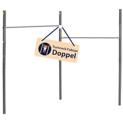 HUDORA Turnreck Fabian Standard/Pro einfache/doppelte Turnstange für Kinder & Erwachsene 4-fach höhenverstellbare Gymnastikstange belastbare Outdoor-Fitnessstange für bis zu 100kg HUDORA Turnreck Fabian Standard/Pro einfache/doppelte Turnstange für Kinder & Erwachsene 4-fach höhenverstellbare Gymnastikstange belastbare Outdoor-Fitnessstange für bis zu 100kg