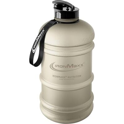 IronMaxx Water Gallon Matt Sandstone Beige 2200ml BPA & DEHP frei auslaufsichere Trinkflasche mit Messskala in verschiedenen Farben erhältlich IronMaxx Water Gallon Matt Sandstone Beige 2200ml BPA & DEHP frei auslaufsichere Trinkflasche mit Messskala in verschiedenen Farben erhältlich