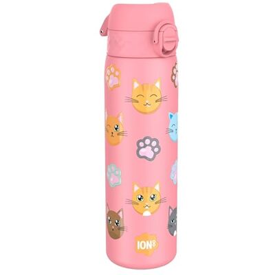 ion8 Leicht Stahl-Trinkflasche 600 ml Nicht IsoliertAuslaufsicher Einhandöffnung Sichere Verriegelung Spülmaschinenfest Klappdeckel Tragegriff Leicht zu ReinigenKatzen ion8 Leicht Stahl-Trinkflasche 600 ml Nicht IsoliertAuslaufsicher Einhandöffnung Sichere Verriegelung Spülmaschinenfest Klappdeckel Tragegriff Leicht zu ReinigenKatzen