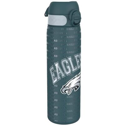 ion8 NFL Leichte Stahl-Trinkflasche, 600 ml/20 oz Auslaufsicher, Nicht isoliert, Leicht zu öffnen, Sicherer Verschluss, Spülmaschinenfest, Klappabdeckung, Metall-Trinkflasche ion8 NFL Leichte Stahl-Trinkflasche, 600 ml/20 oz Auslaufsicher, Nicht isoliert, Leicht zu öffnen, Sicherer Verschluss, Spülmaschinenfest, Klappabdeckung, Metall-Trinkflasche