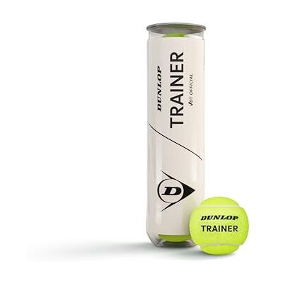 Dunlop Tennis Ball Trainer, VDT Official, Premium Tennis Training Ball for Sand, Hard Courts and Turf (4 Balls) Dunlop Tennis Ball Trainer, VDT Official, Premium Tennis Training Ball for Sand, Hard Courts and Turf (4 Balls)