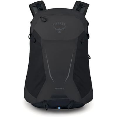 Osprey Hikelite Unisex-Wanderrucksack, 18L, Raven Black Tagesrucksack, Reise-Tagesrucksack, Campingrucksack, Regenschutz, bei nassem Wetter, schwarz, OS-Größe Osprey Hikelite Unisex-Wanderrucksack, 18L, Raven Black Tagesrucksack, Reise-Tagesrucksack, Campingrucksack, Regenschutz, bei nassem Wetter, schwarz, OS-Größe