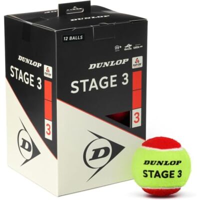 Dunlop Teniszlabdák Tb Stage 3 Vörös - Teniszlabdák Dunlop Teniszlabdák Tb Stage 3 Vörös - Teniszlabdák