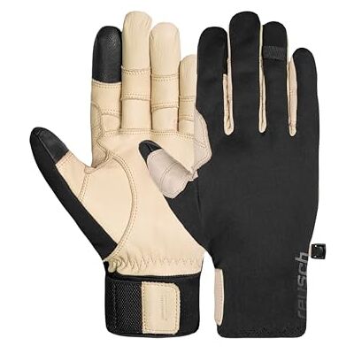 Reusch Track-X Touch-TEC Unisex Alltagshandschuhe – Outdoorhandschuhe für Damen & Herren mit Softshell, Rinderleder, Touchscreen-Funktion, Winddicht, wasserabweisend, verstärkter Griff Reusch Track-X Touch-TEC Unisex Alltagshandschuhe – Outdoorhandschuhe für Damen & Herren mit Softshell, Rinderleder, Touchscreen-Funktion, Winddicht, wasserabweisend, verstärkter Griff