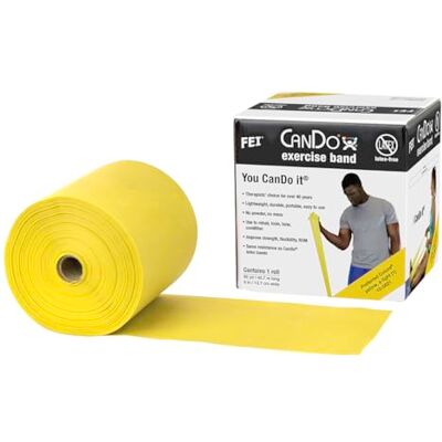 Cando Trainingsband LATEXFREI / Gymnastikband, Länge 45 m gelb (sehr leicht) Cando Trainingsband LATEXFREI / Gymnastikband, Länge 45 m gelb (sehr leicht)
