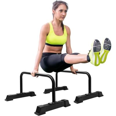 Yes4All Liegestützgriffe, Holz/Stahl Parallettes, Großer Push Up Bar & Dip Barren, Rutschfeste Liegestütze, Calisthenics Equipment für Indoor & Outdoor, Fitness, Krafttraining, Körpergewicht Yes4All Liegestützgriffe, Holz/Stahl Parallettes, Großer Push Up Bar & Dip Barren, Rutschfeste Liegestütze, Calisthenics Equipment für Indoor & Outdoor, Fitness, Krafttraining, Körpergewicht