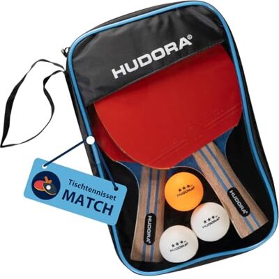 HUDORA Tischtennis Set hochwertiges Tischtennisschläger Set Ping Pong Schläger Set inkl. Aufbewahrungstasche Tischtennisschläger ideal für Geübte HUDORA Tischtennis Set hochwertiges Tischtennisschläger Set Ping Pong Schläger Set inkl. Aufbewahrungstasche Tischtennisschläger ideal für Geübte