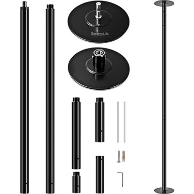 SereneLife Pole Dance Stange Indoor – Höhenverstellbar, Statisch & Rotierend, 204–274cm Turnstange Indoor für Zuhause – Robuster Stahl, Kein Bohren – Fitness Poledance Tanztraining – 280kg Traglast SereneLife Pole Dance Stange Indoor – Höhenverstellbar, Statisch & Rotierend, 204–274cm Turnstange Indoor für Zuhause – Robuster Stahl, Kein Bohren – Fitness Poledance Tanztraining – 280kg Traglast