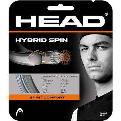 HEAD Hybrid Spin Tennisschlägersaiten, 12 m, 16 Gauge (16 Gauge) Monofile Schlägersaite HEAD Hybrid Spin Tennisschlägersaiten, 12 m, 16 Gauge (16 Gauge) Monofile Schlägersaite