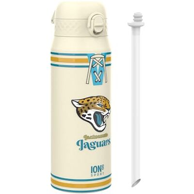 ion8 NFL Edelstahl-Trinkflasche, Auslaufsicher, Einhandöffnung, Sichere Verriegelung, Spülmaschinenfest, Tragegriff, Langlebig, Ideal für Sport ion8 NFL Edelstahl-Trinkflasche, Auslaufsicher, Einhandöffnung, Sichere Verriegelung, Spülmaschinenfest, Tragegriff, Langlebig, Ideal für Sport