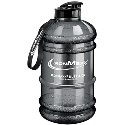 IronMaxx Water Gallon Grau 2200ml BPA & DEHP frei auslaufsichere Trinkflasche mit Messskala in verschiedenen Farben erhältlich IronMaxx Water Gallon Grau 2200ml BPA & DEHP frei auslaufsichere Trinkflasche mit Messskala in verschiedenen Farben erhältlich